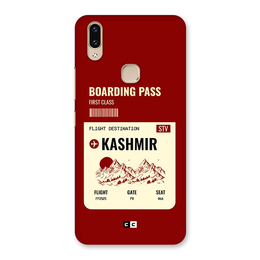 Kashmir Boarding Pass Back Case for Vivo V9 Youth