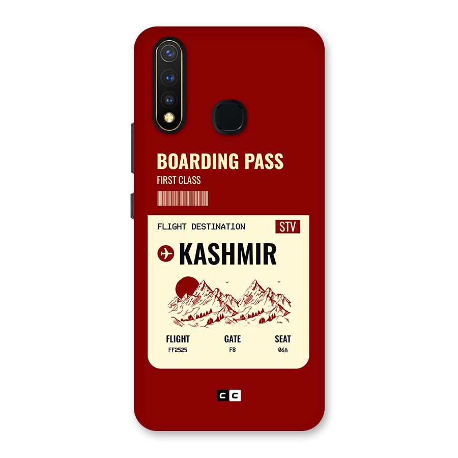 Kashmir Boarding Pass Back Case for Vivo Y19