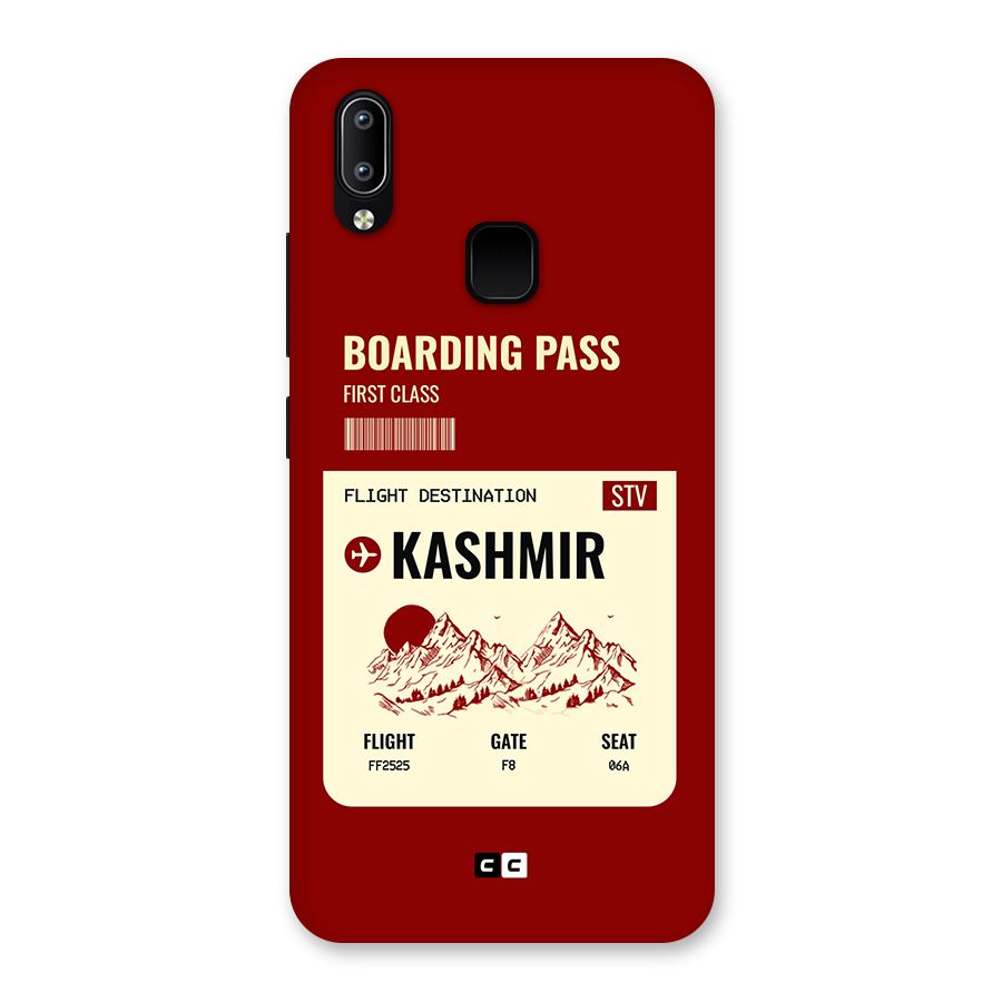 Kashmir Boarding Pass Back Case for Vivo Y93