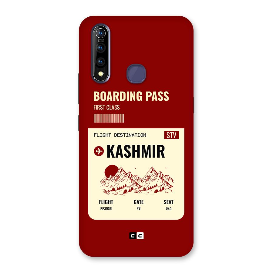 Kashmir Boarding Pass Back Case for Vivo Z1 Pro