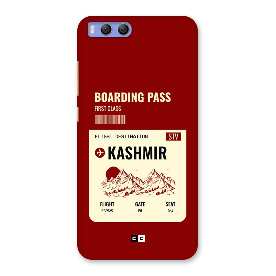 Kashmir Boarding Pass Back Case for Xiaomi Mi 6