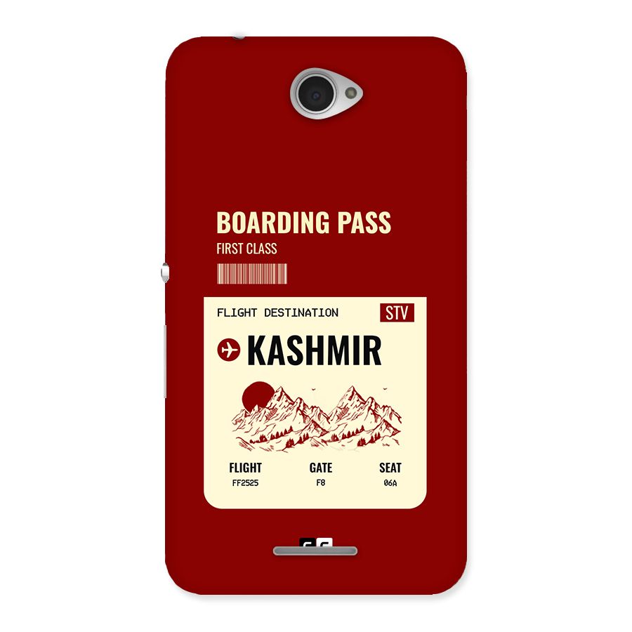 Kashmir Boarding Pass Back Case for Xperia E4