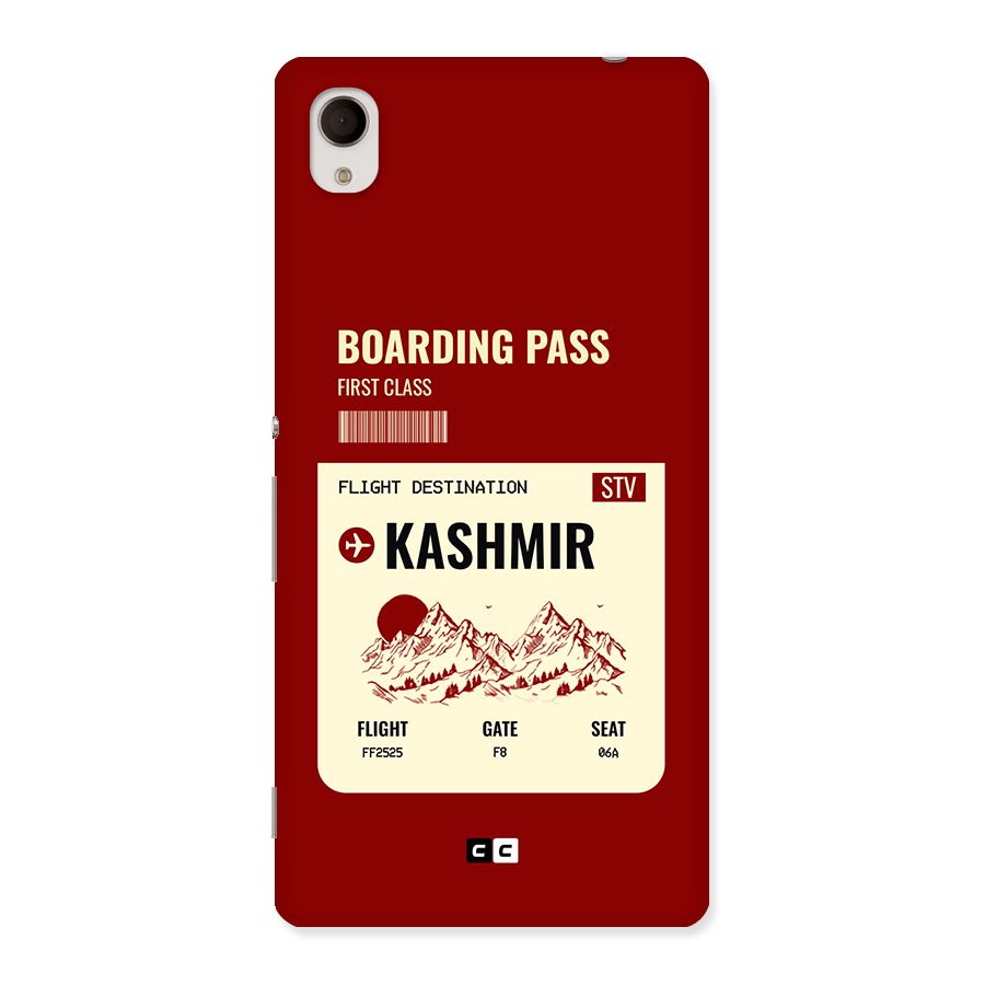 Kashmir Boarding Pass Back Case for Xperia M4