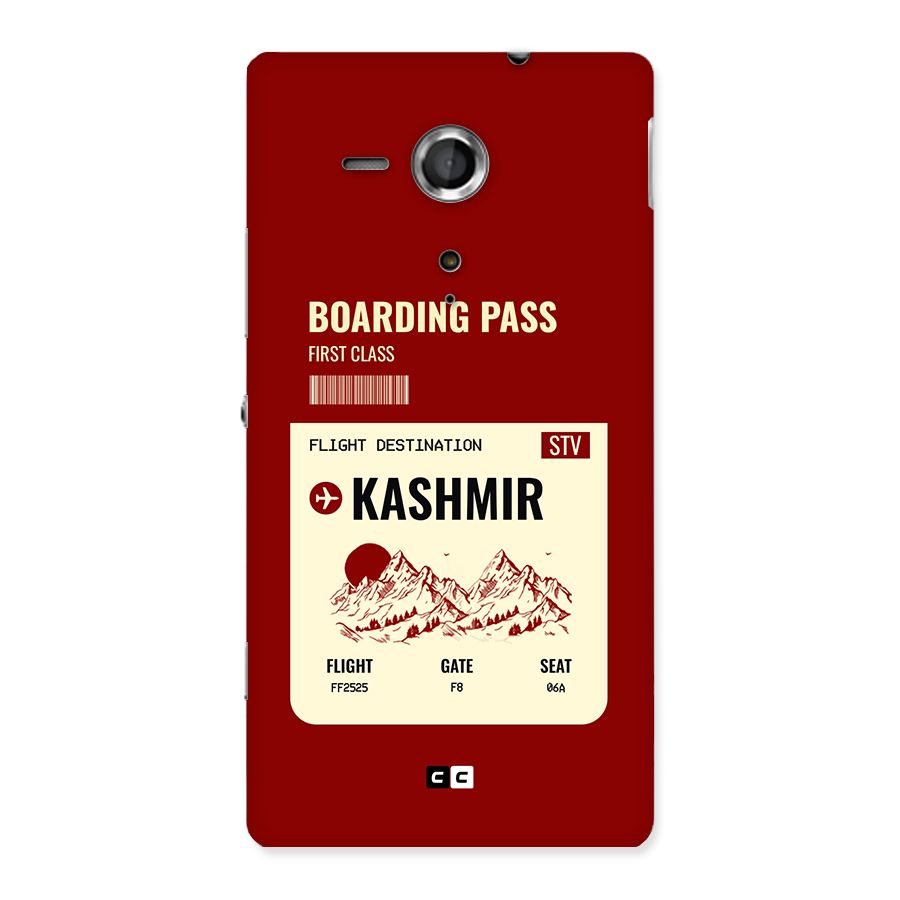 Kashmir Boarding Pass Back Case for Xperia Sp