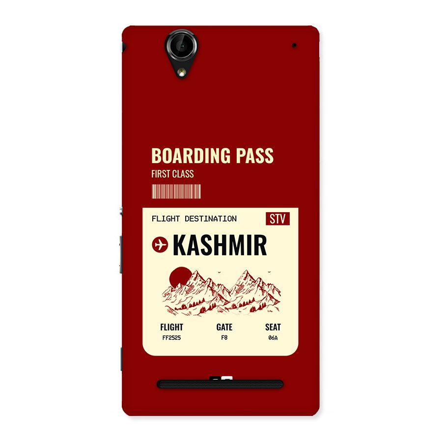 Kashmir Boarding Pass Back Case for Xperia T2