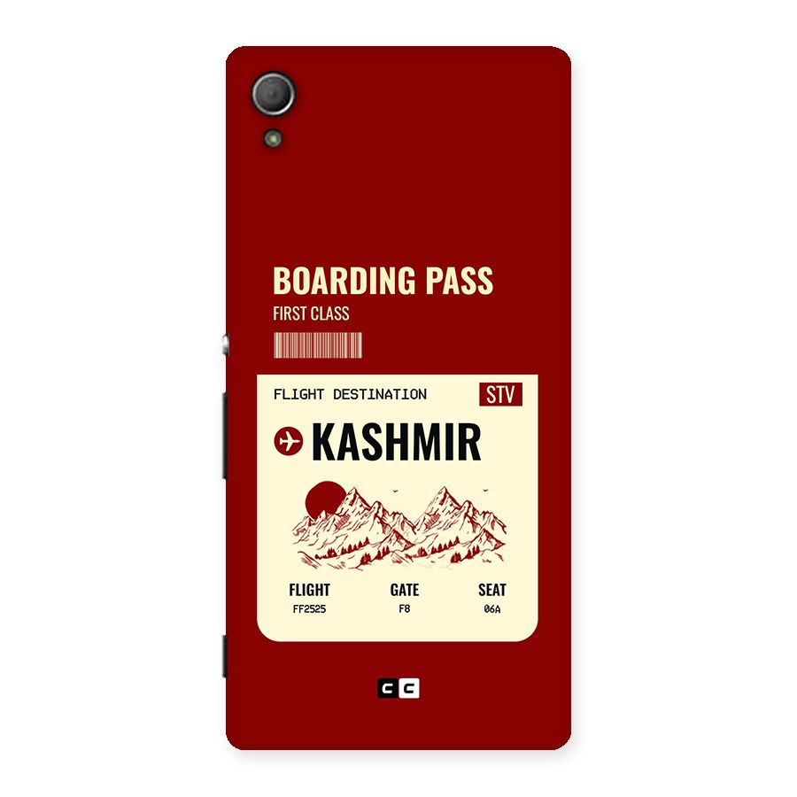 Kashmir Boarding Pass Back Case for Xperia Z3 Plus