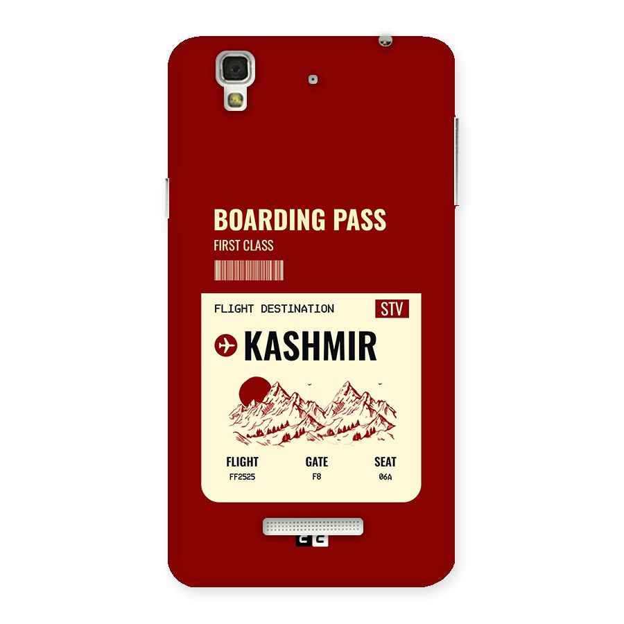 Kashmir Boarding Pass Back Case for YU Yureka Plus