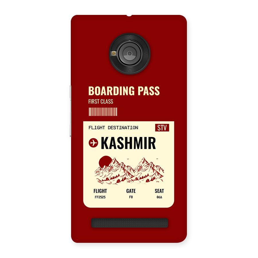 Kashmir Boarding Pass Back Case for Yunique