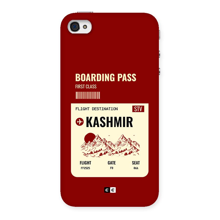 Kashmir Boarding Pass Back Case for iPhone 4 4s