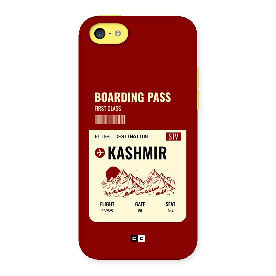 Kashmir Boarding Pass Back Case for iPhone 5C