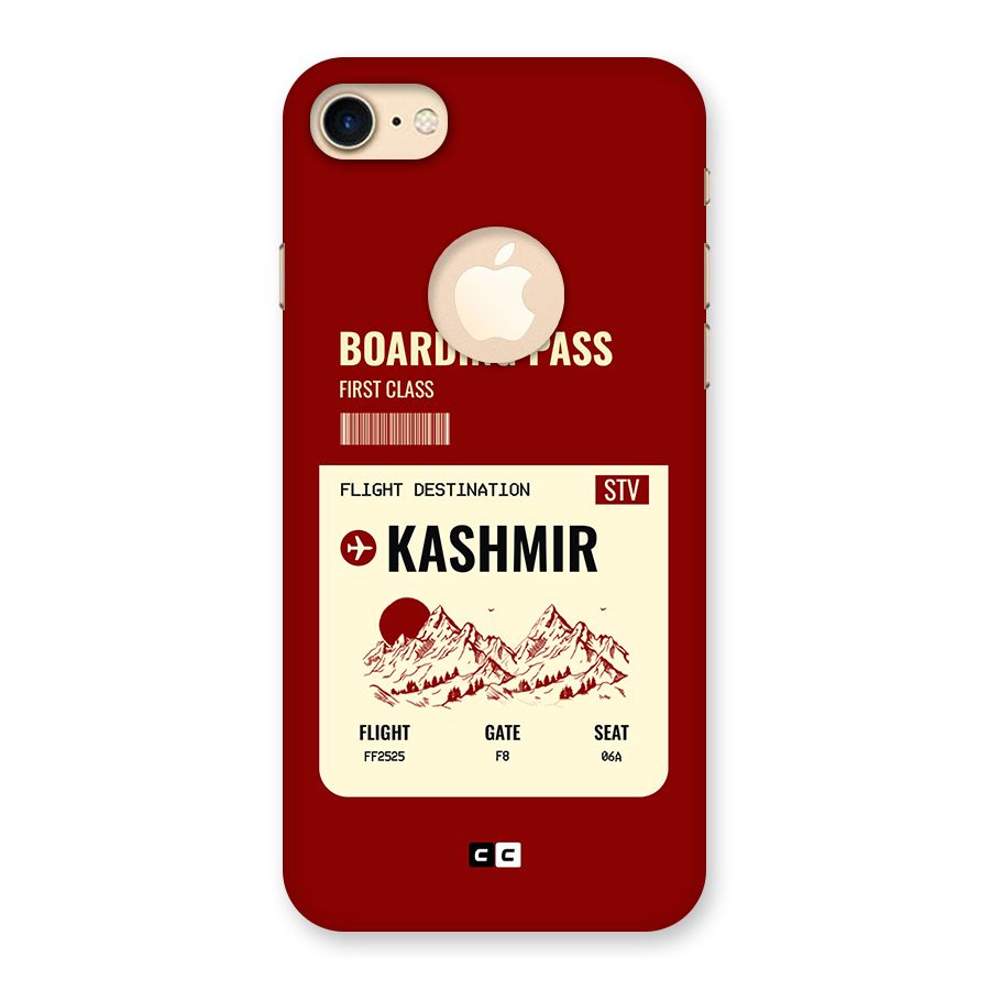 Kashmir Boarding Pass Back Case for iPhone 7 Logo Cut
