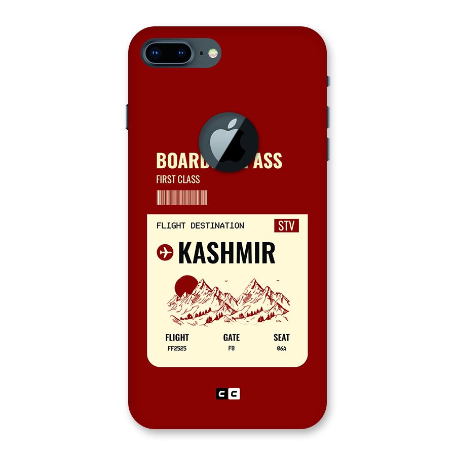 Kashmir Boarding Pass Back Case for iPhone 7 Plus Logo Cut