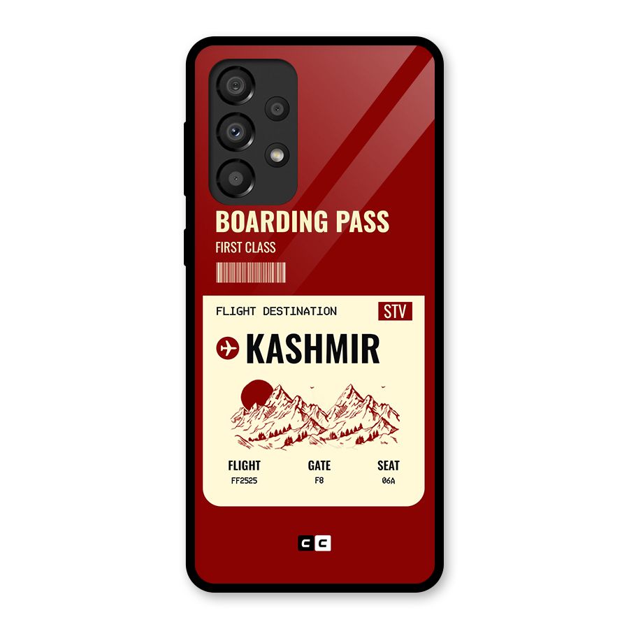 Kashmir Boarding Pass Glass Back Case for Galaxy A33 5G