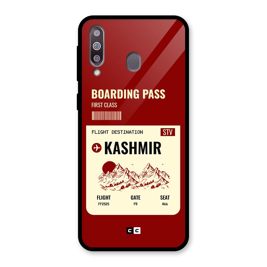 Kashmir Boarding Pass Glass Back Case for Galaxy M30