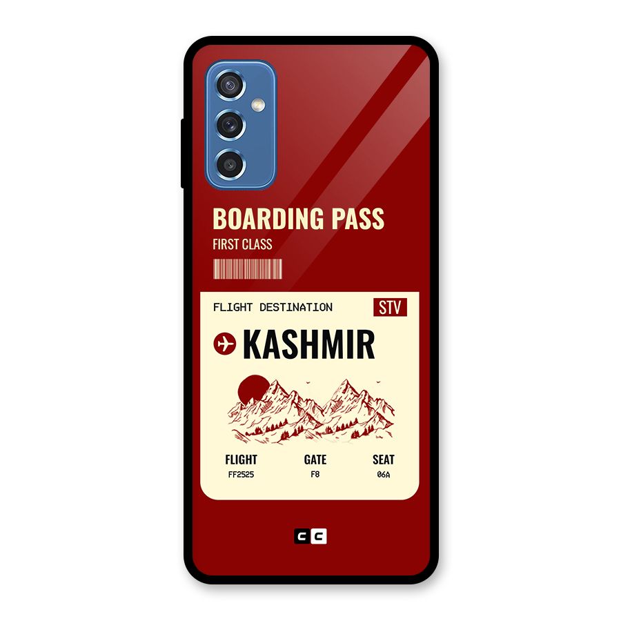 Kashmir Boarding Pass Glass Back Case for Galaxy M52 5G
