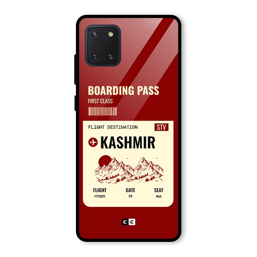 Kashmir Boarding Pass Glass Back Case for Galaxy Note 10 Lite