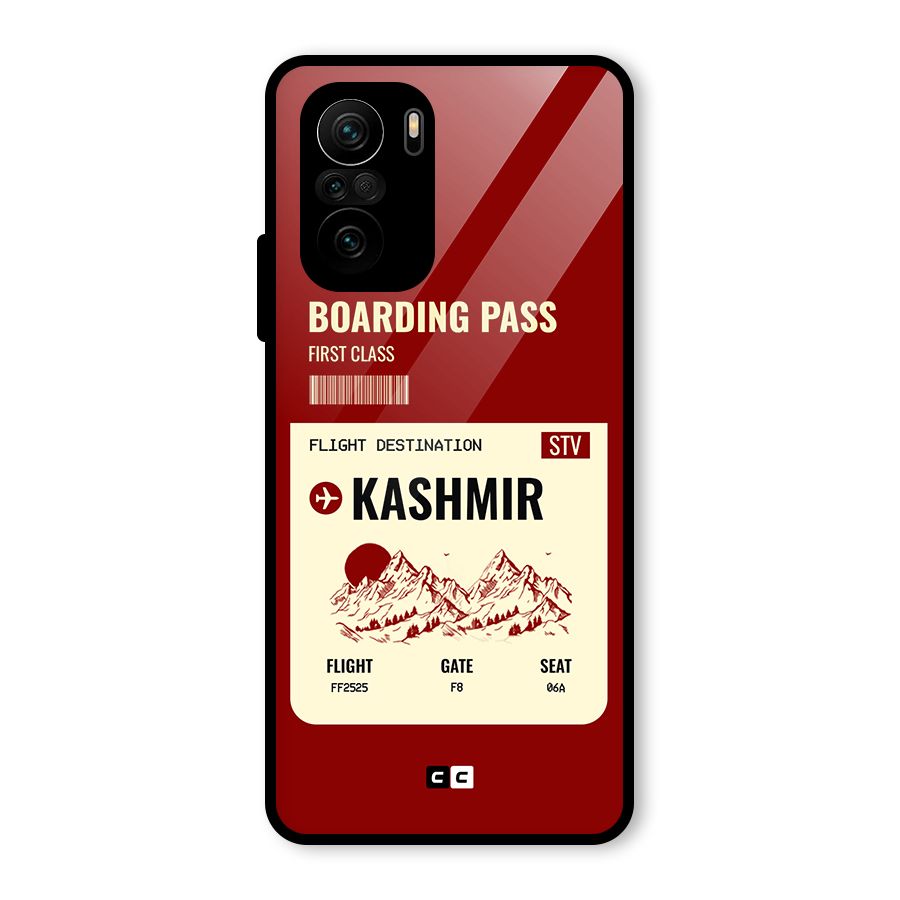 Kashmir Boarding Pass Glass Back Case for Mi 11X Pro
