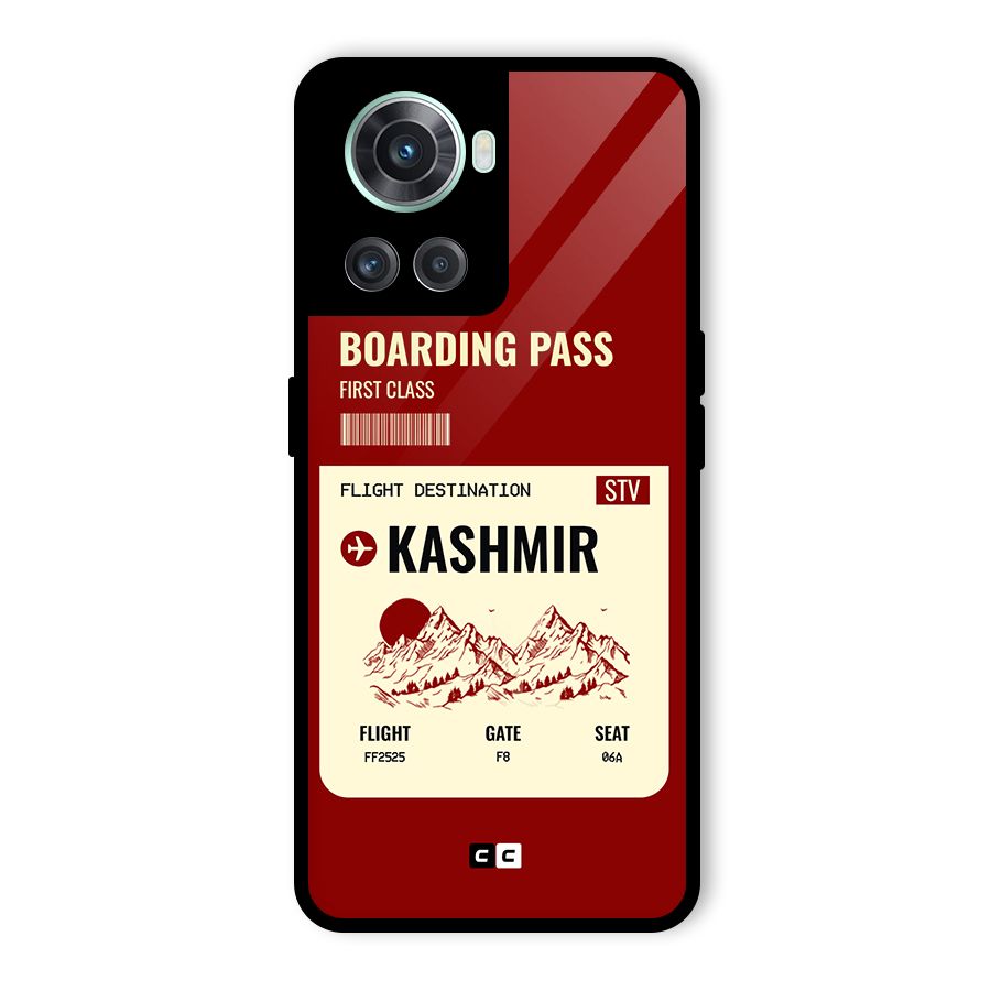 Kashmir Boarding Pass Glass Back Case for OnePlus 10R