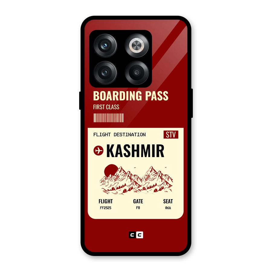 Kashmir Boarding Pass Glass Back Case for OnePlus 10T