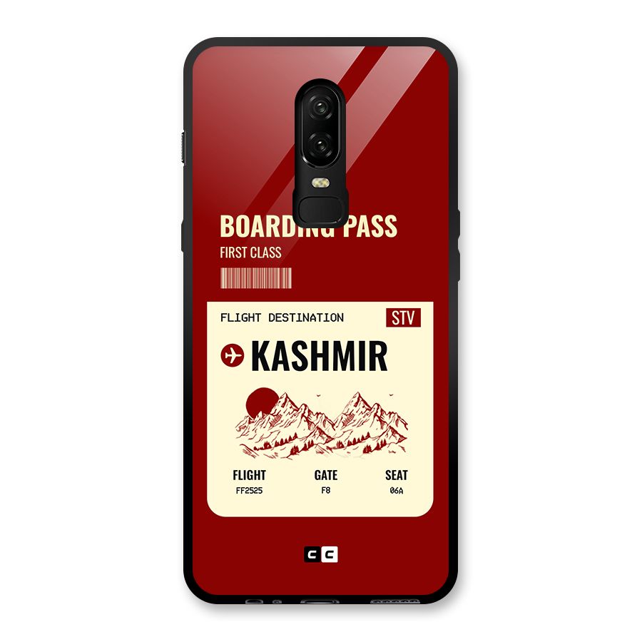 Kashmir Boarding Pass Glass Back Case for OnePlus 6