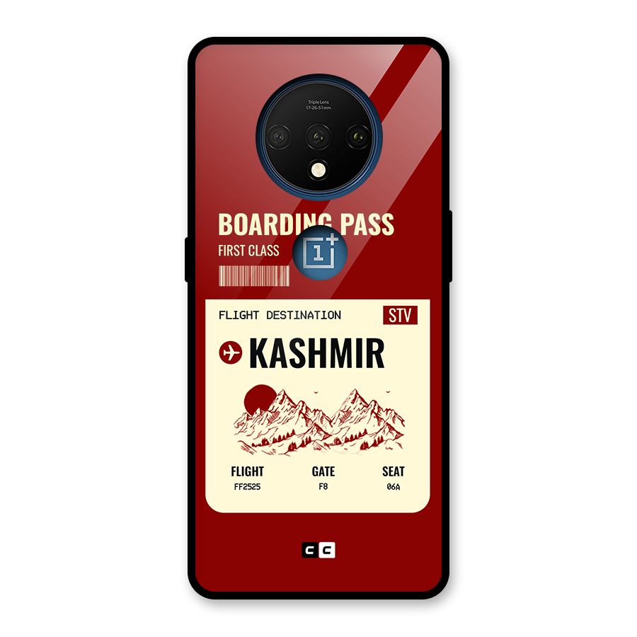 Kashmir Boarding Pass Glass Back Case for OnePlus 7T