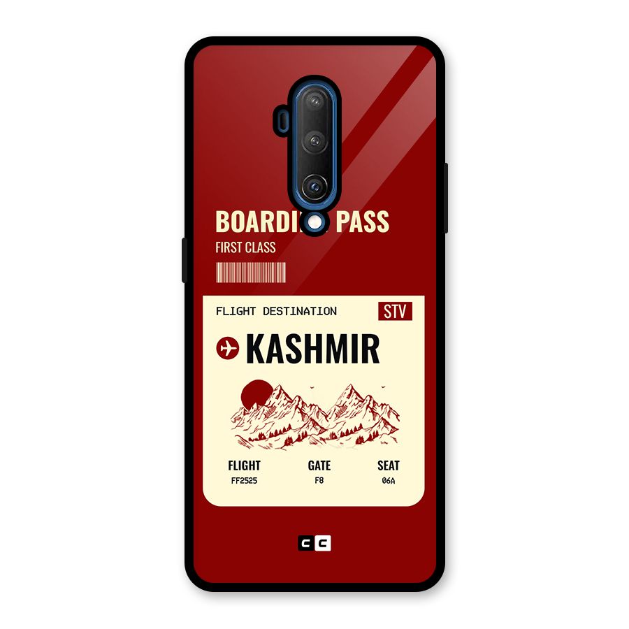 Kashmir Boarding Pass Glass Back Case for OnePlus 7T Pro