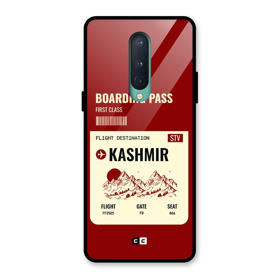 Kashmir Boarding Pass Glass Back Case for OnePlus 8