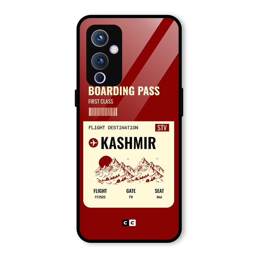 Kashmir Boarding Pass Glass Back Case for OnePlus 9