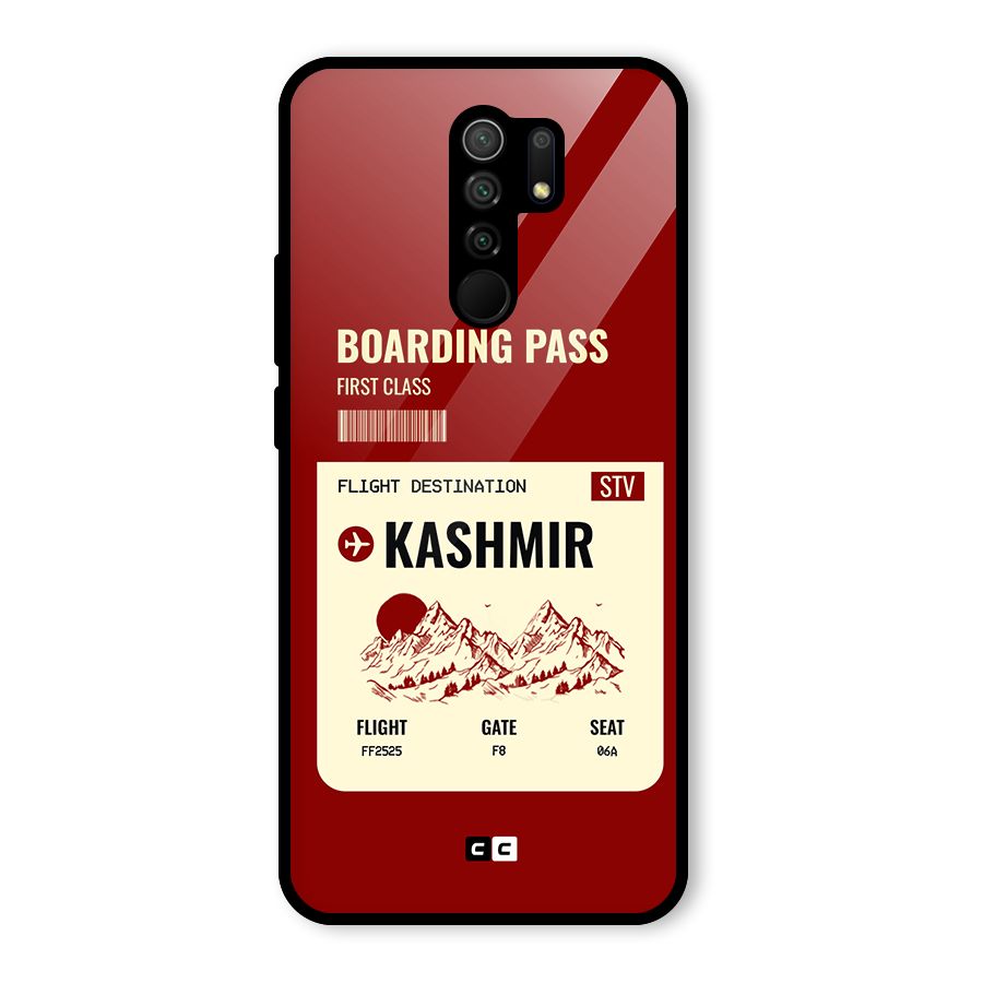 Kashmir Boarding Pass Glass Back Case for Poco M2