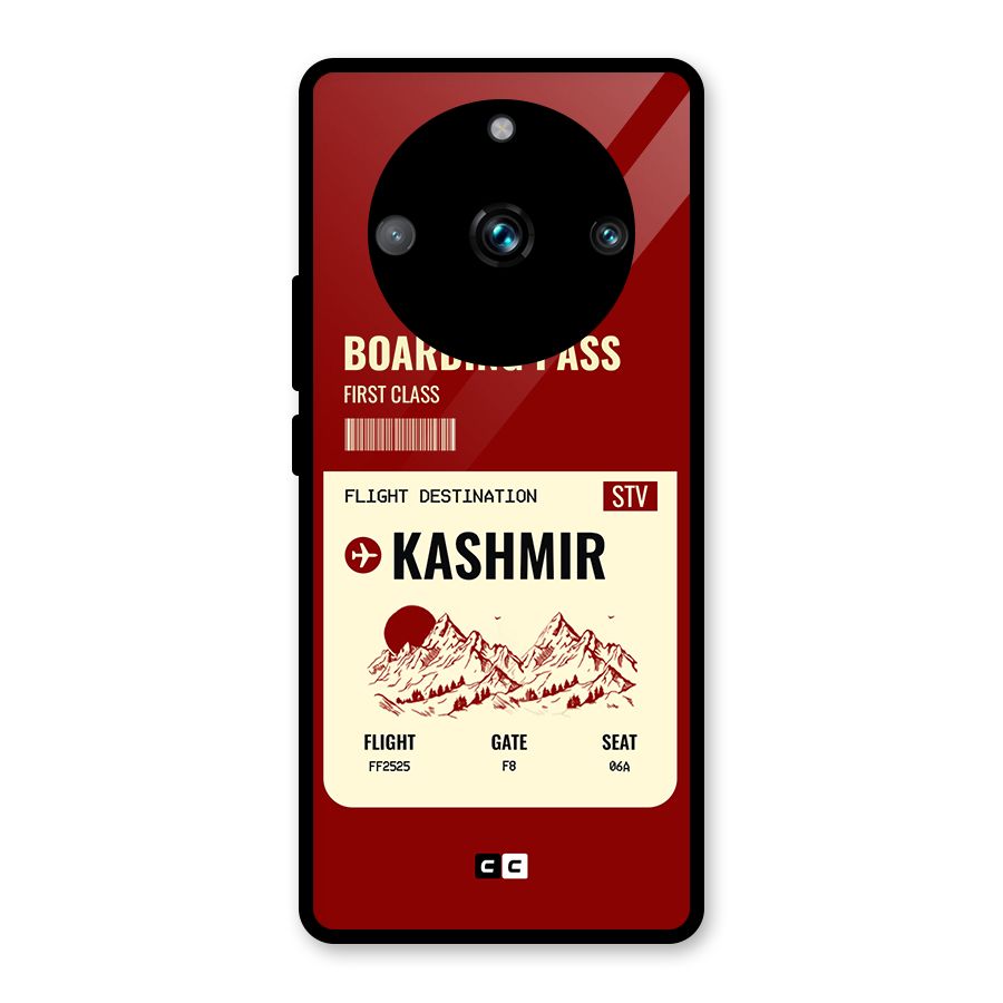 Kashmir Boarding Pass Glass Back Case for Realme 11 Pro Plus