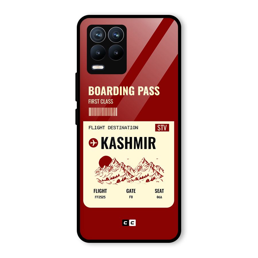Kashmir Boarding Pass Glass Back Case for Realme 8
