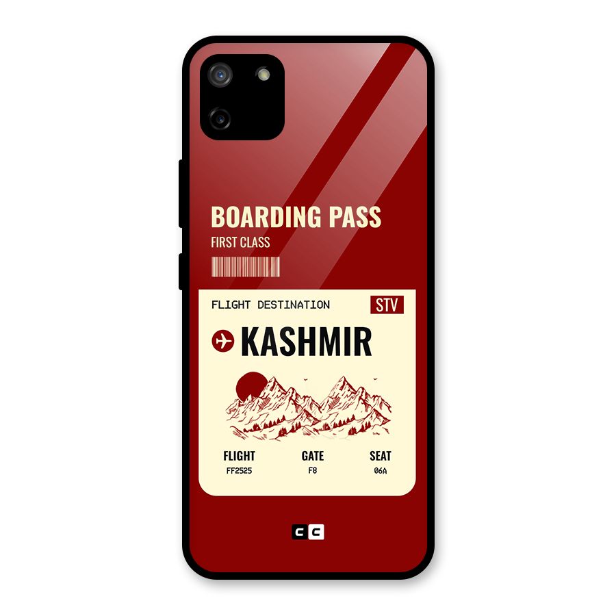 Kashmir Boarding Pass Glass Back Case for Realme C11
