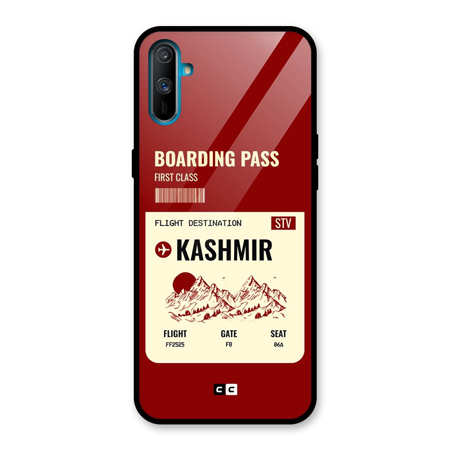 Kashmir Boarding Pass Glass Back Case for Realme C3