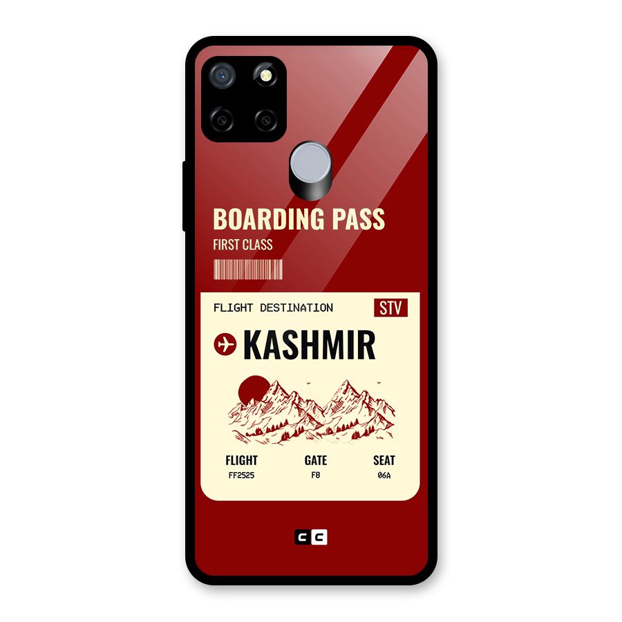Kashmir Boarding Pass Glass Back Case for Realme Narzo 30A