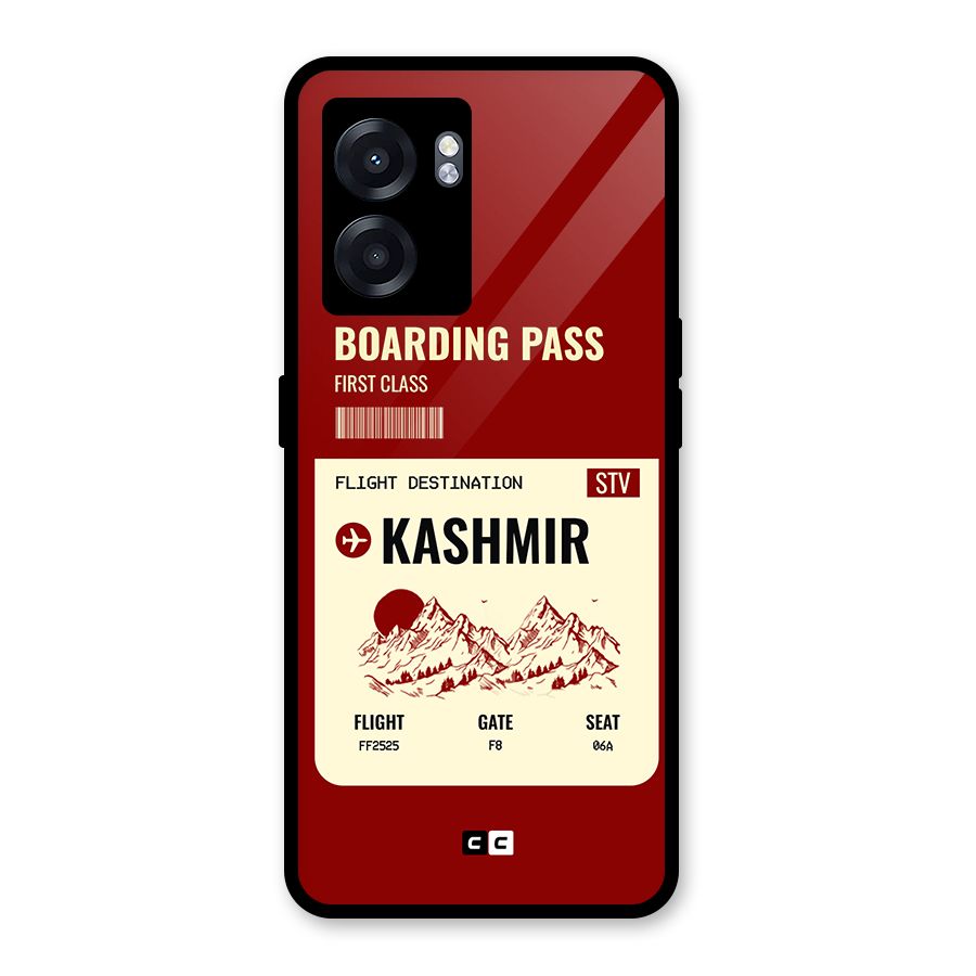 Kashmir Boarding Pass Glass Back Case for Realme Narzo 50 5G