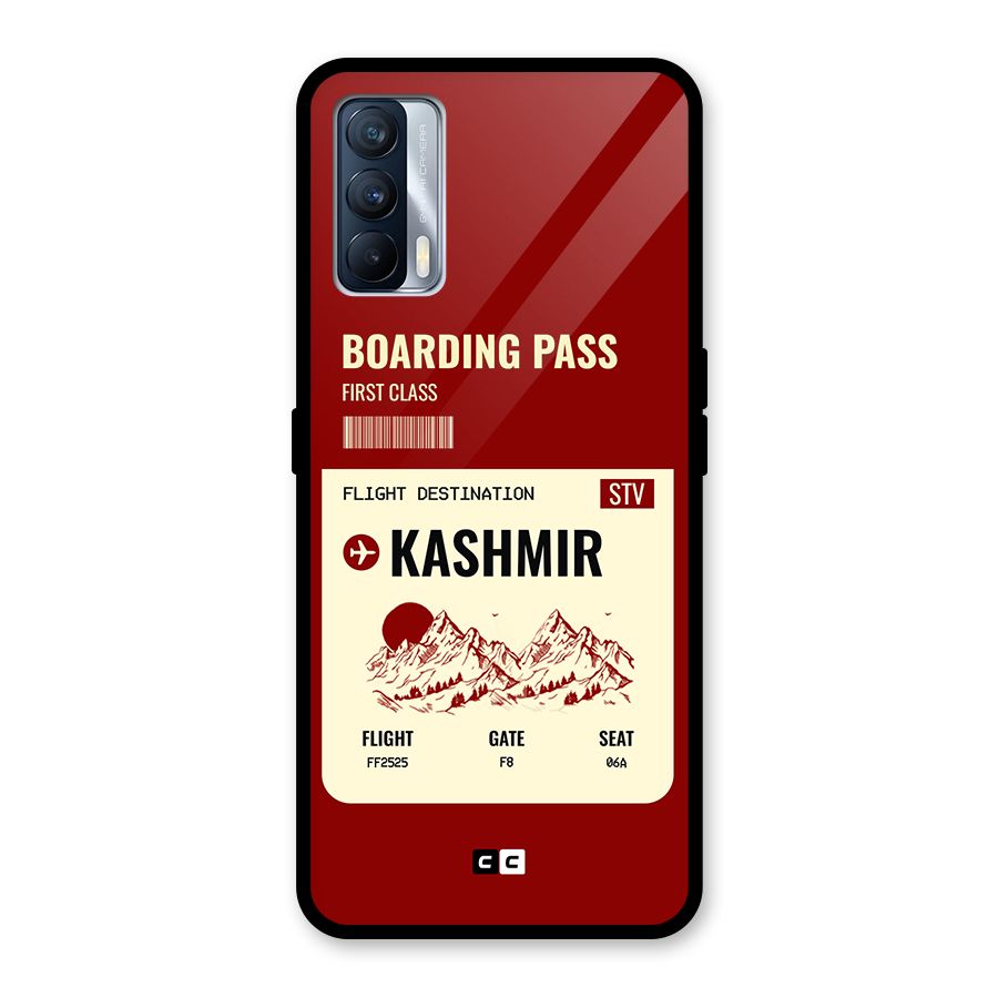 Kashmir Boarding Pass Glass Back Case for Realme X7
