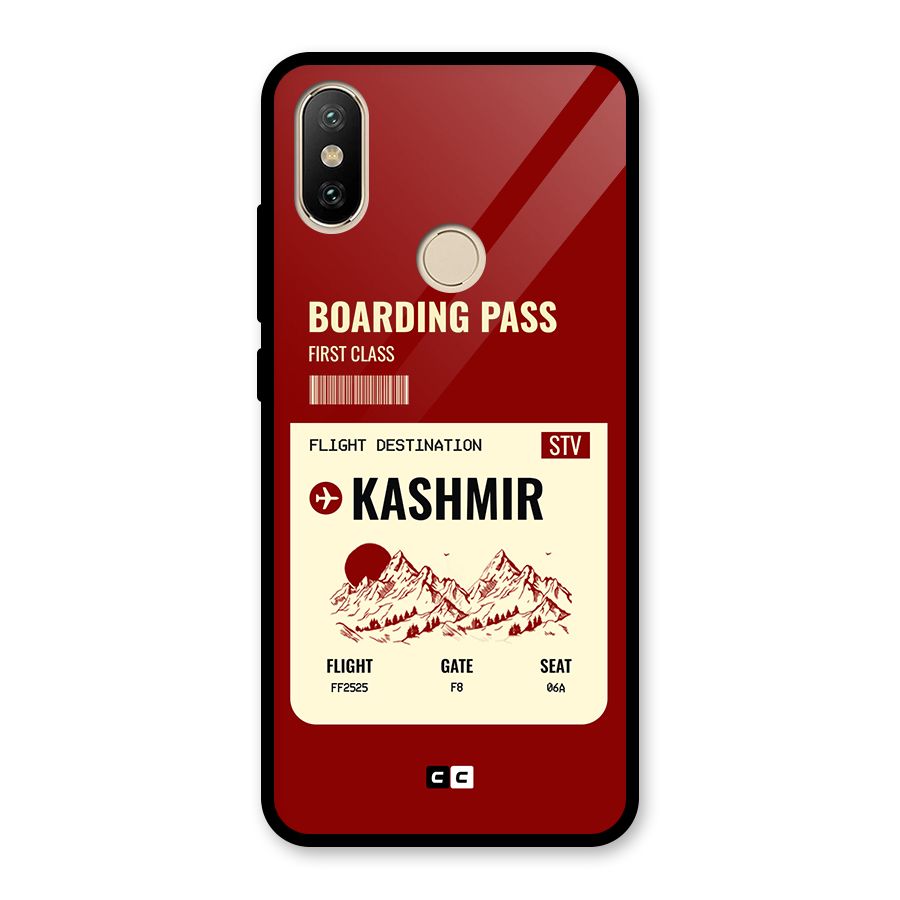 Kashmir Boarding Pass Glass Back Case for Redmi A2
