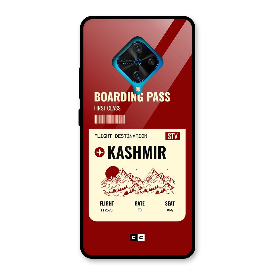 Kashmir Boarding Pass Glass Back Case for Vivo S1 Pro