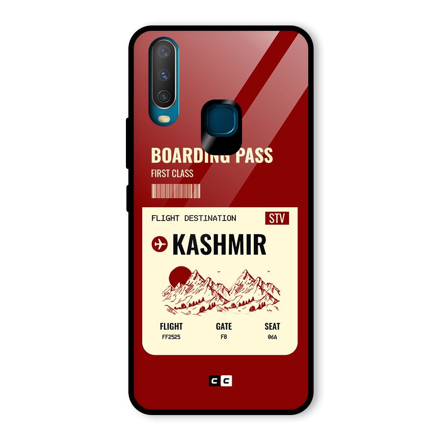 Kashmir Boarding Pass Glass Back Case for Vivo U10