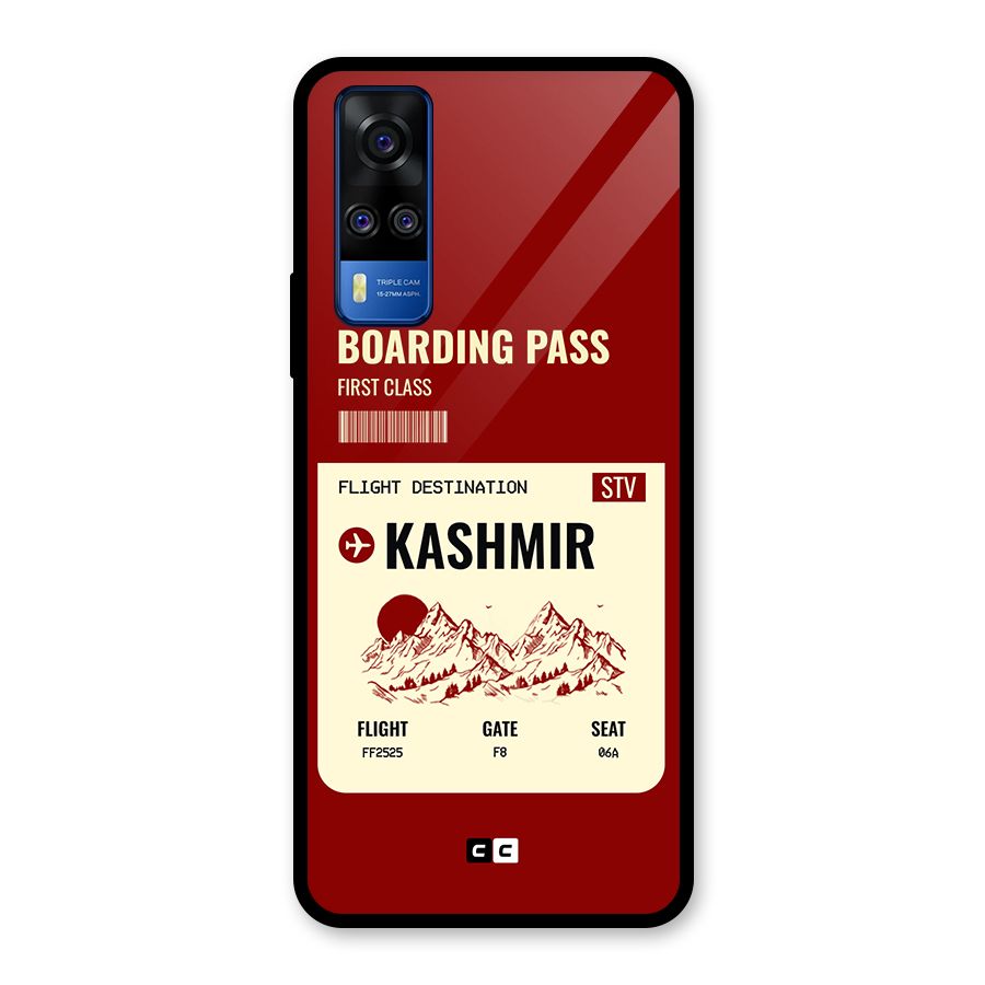 Kashmir Boarding Pass Glass Back Case for Vivo Y31