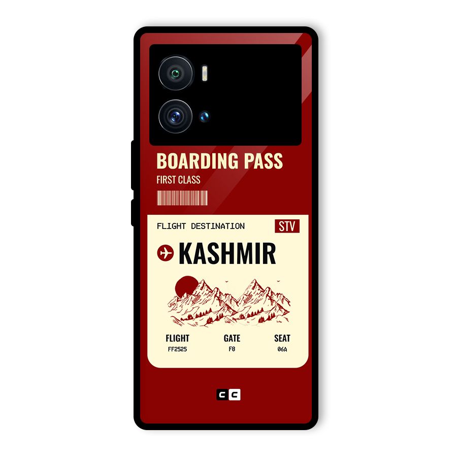 Kashmir Boarding Pass Glass Back Case for Vivo iQOO 9 Pro