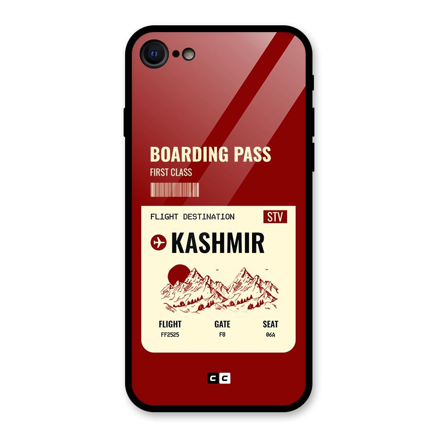 Kashmir Boarding Pass Glass Back Case for iPhone 7