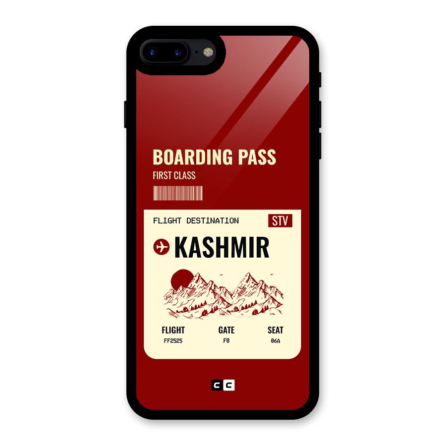Kashmir Boarding Pass Glass Back Case for iPhone 7 Plus