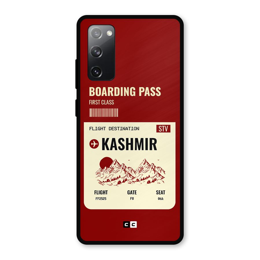 Kashmir Boarding Pass Metal Back Case for Galaxy S20 FE 5G