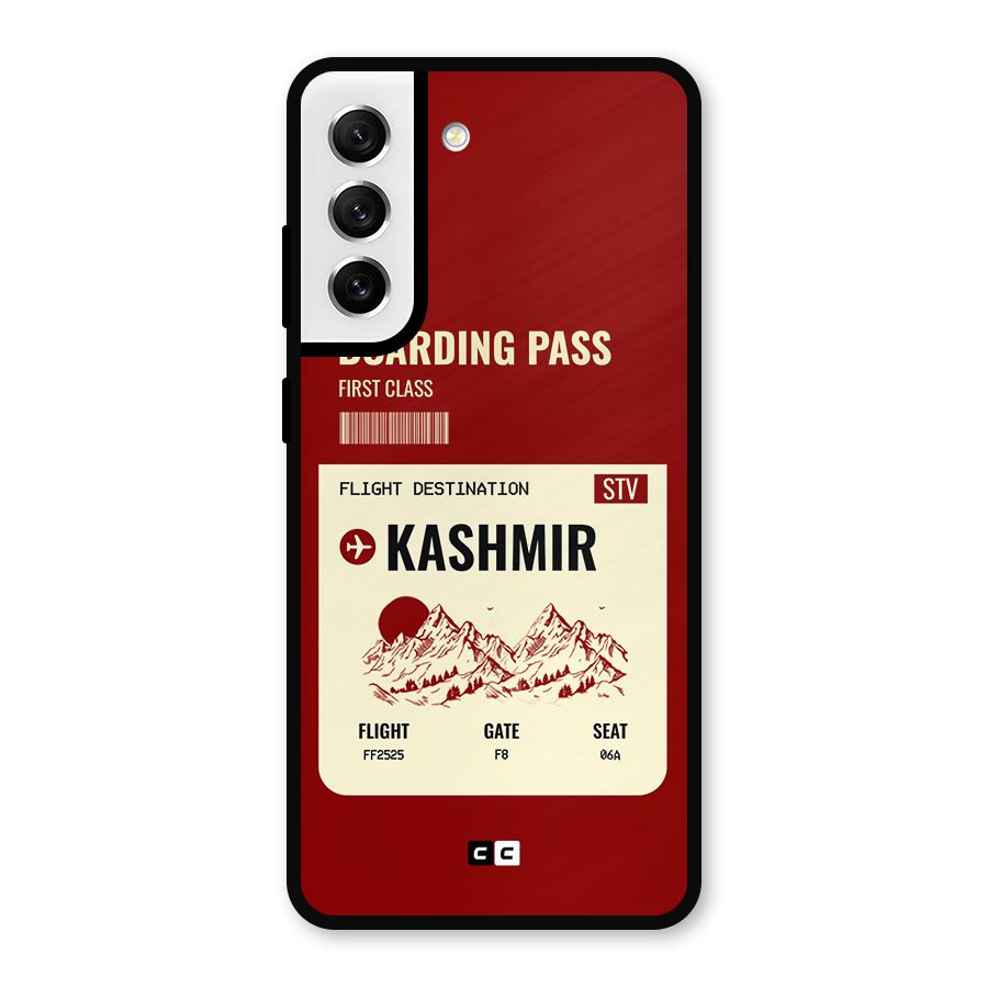 Kashmir Boarding Pass Metal Back Case for Galaxy S21 FE 5G