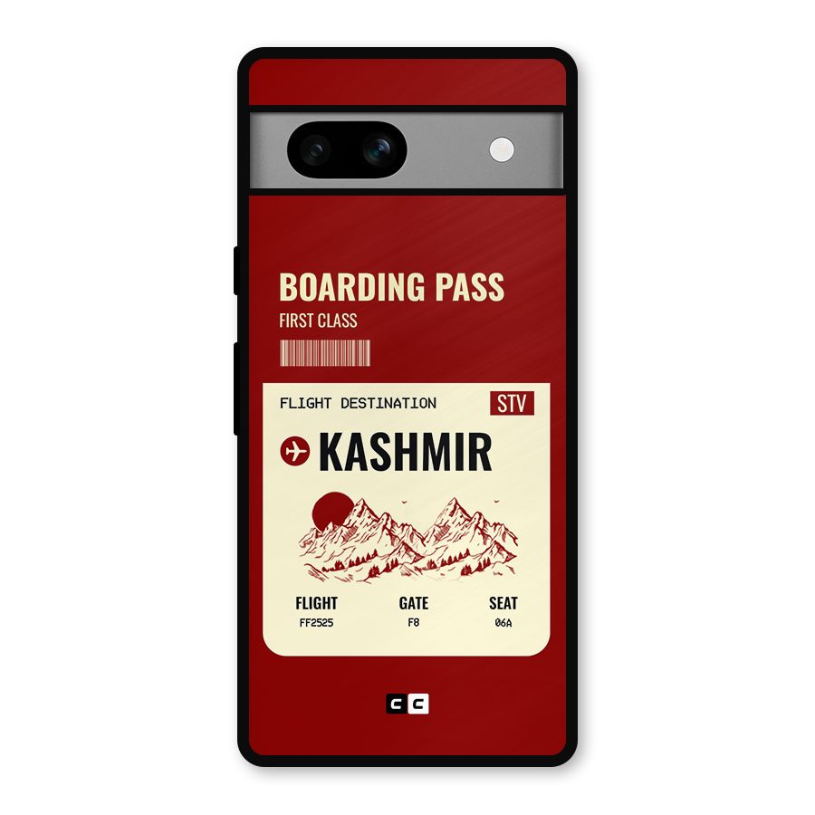Kashmir Boarding Pass Metal Back Case for Google Pixel 7a