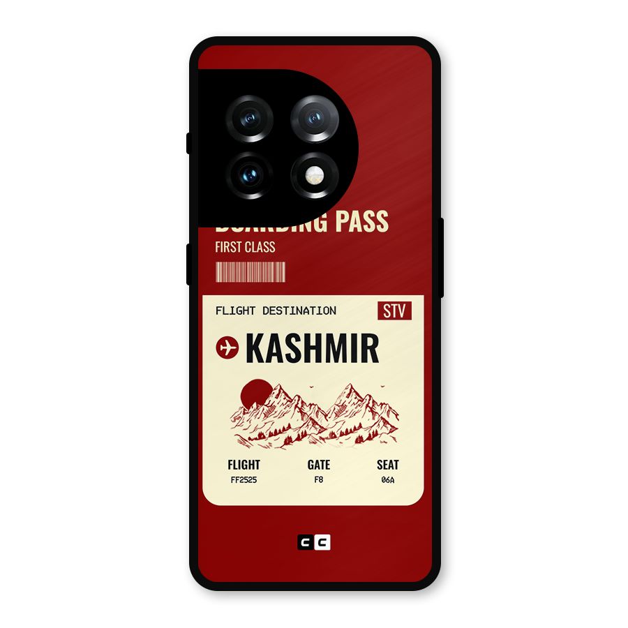 Kashmir Boarding Pass Metal Back Case for OnePlus 11