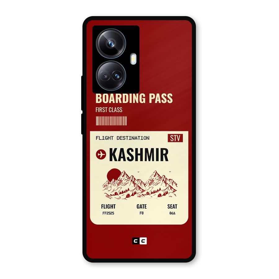 Kashmir Boarding Pass Metal Back Case for Realme 10 Pro Plus