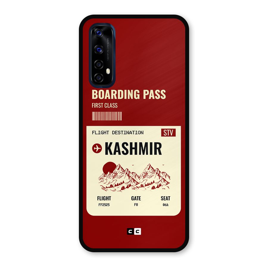 Kashmir Boarding Pass Metal Back Case for Realme 7