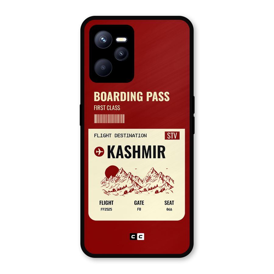 Kashmir Boarding Pass Metal Back Case for Realme C35